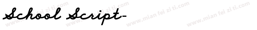 School Script字体转换